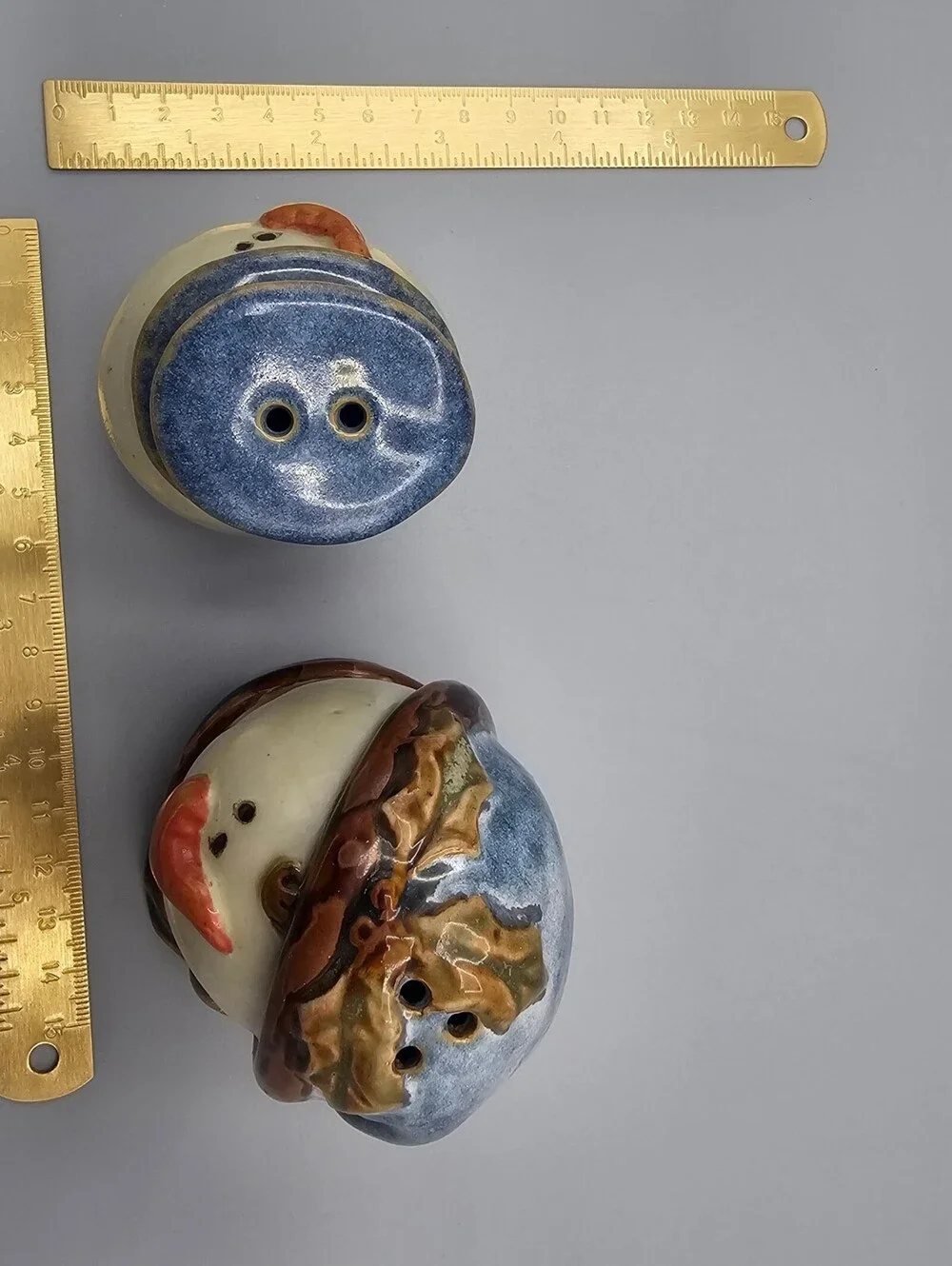 Ceramic Snowman Salt and Pepper Shakers Set